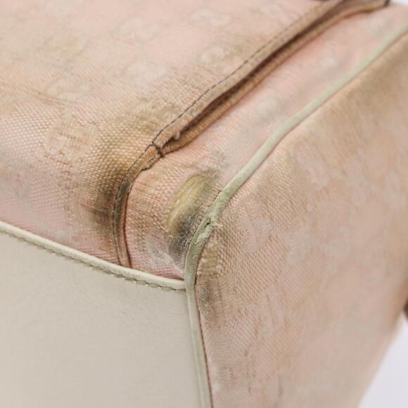 GUCCI GG Canvas Abbey Hand Bag Pink Gold - Picture 10 of 16